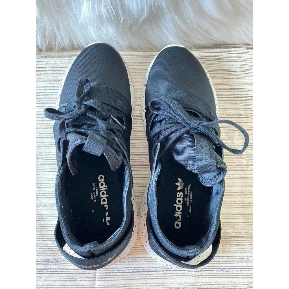 Adidas Tubular Men's PYV Male Size US 6.5 Black White Athletic Lace-Up Sneakers - Picture 11 of 12